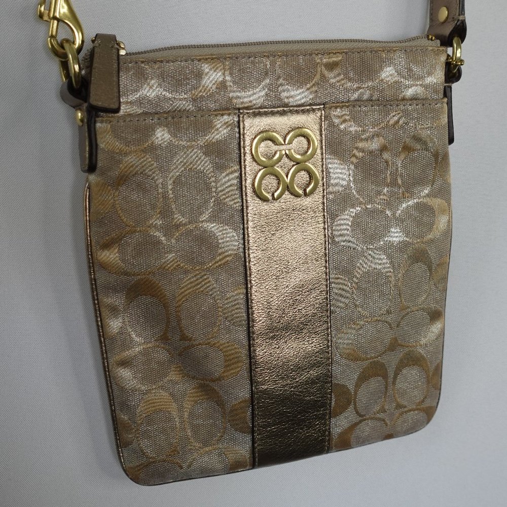 Gold Crossbody Coach Bag
